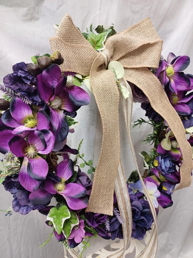 Autumn Blossoms Door Wreath