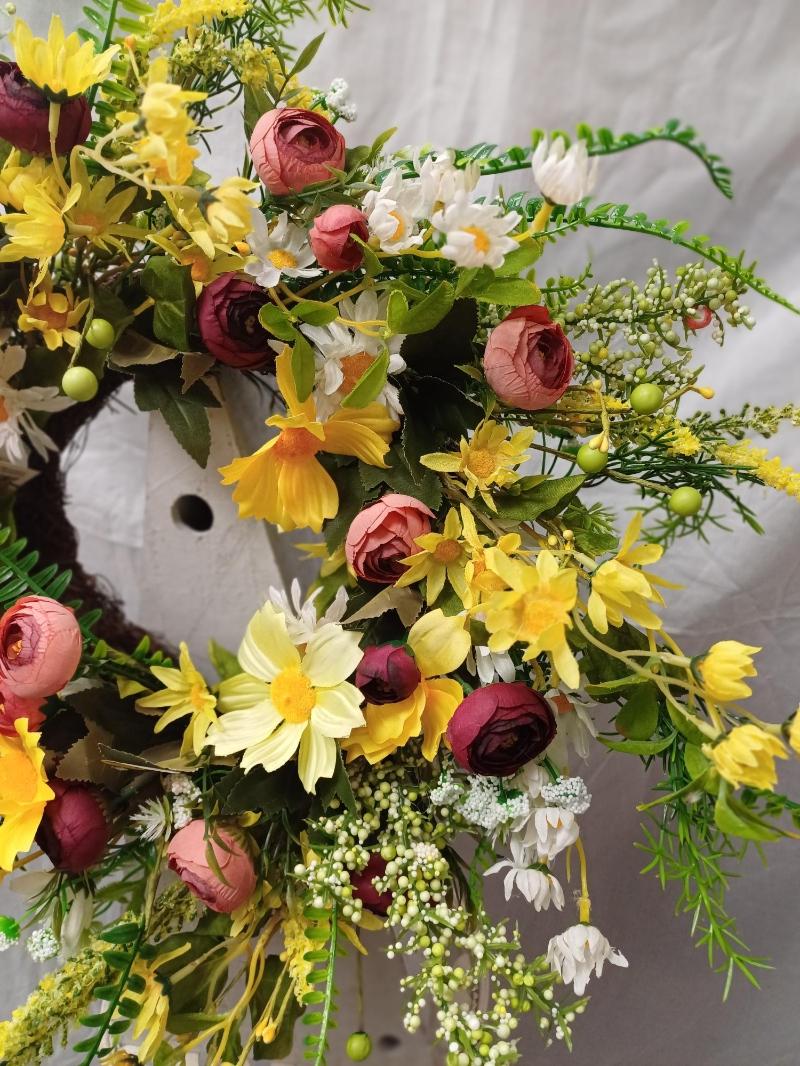 Autumnal Wildflower Door Wreath