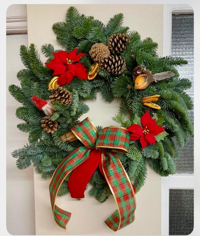 Fresh Spruce Christmas Wreath