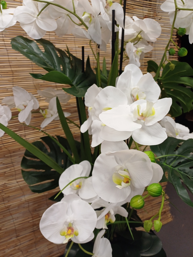 Medium Artificial Phalaenopsis Orchid Planter