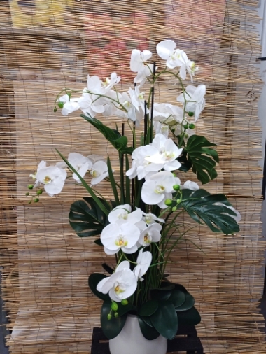 Medium Artificial Phalaenopsis Orchid Planter